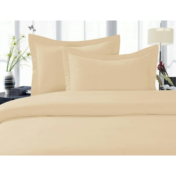 1800 Premier Hotel Collection Egyptian Quality Super Soft Wrinkle Free 2-Piece Pillowcases- , Standard Size - Cream