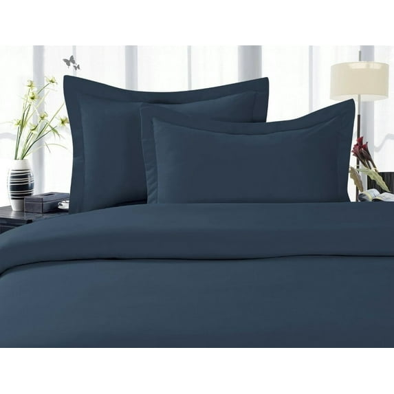 1800 Premier Hotel Collection Egyptian Quality Super Soft Wrinkle Free 2-Piece Pillowcases- , Standard Size - Navy Blue