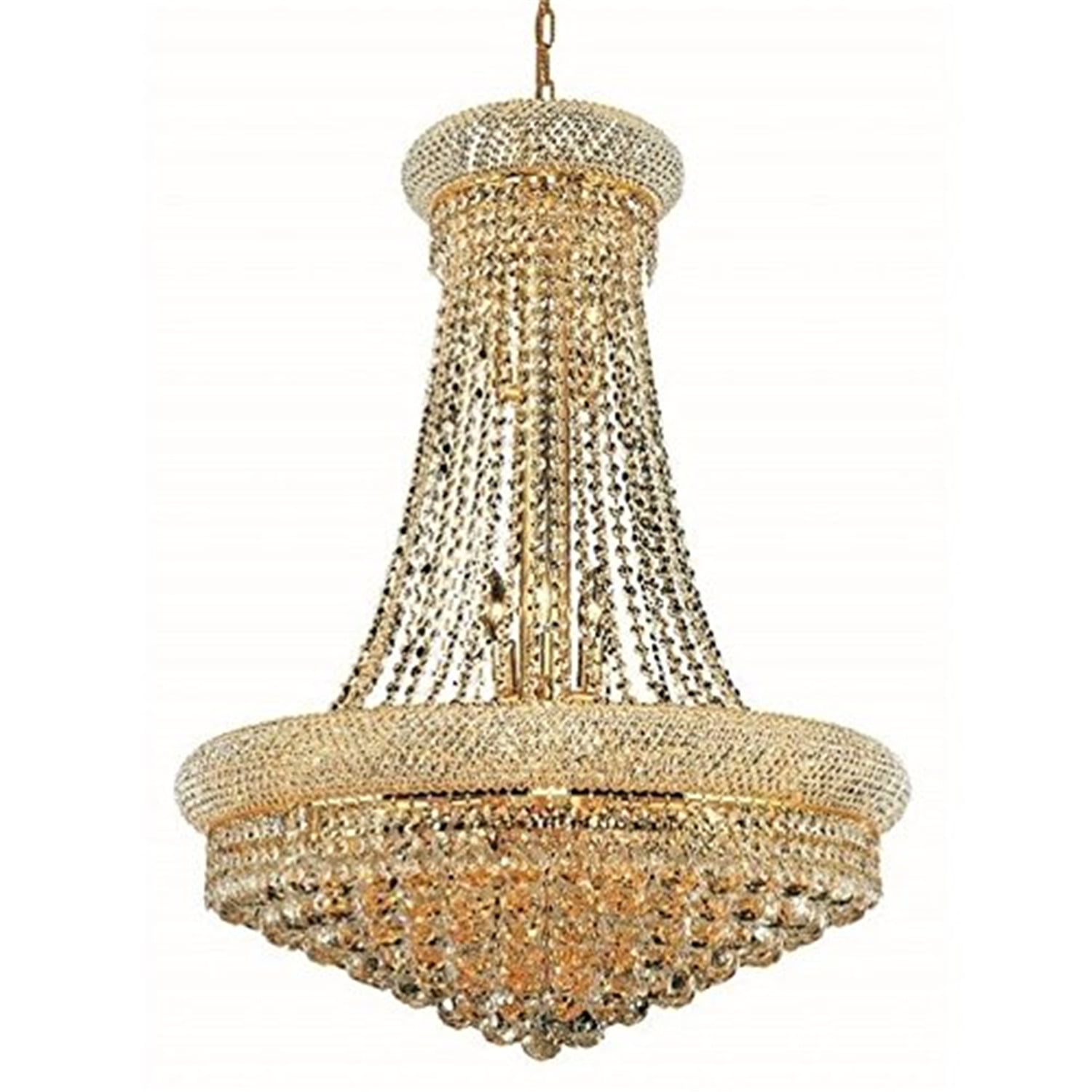 Primo 14-Light Gold Chandelier with Clear Royal Cut Crystals