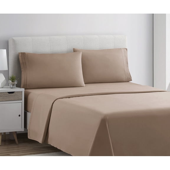 1800 Series 4 Piece Bed Sheet Set Hotel Luxury Ultra Soft Deep Pocket Bed Sheets