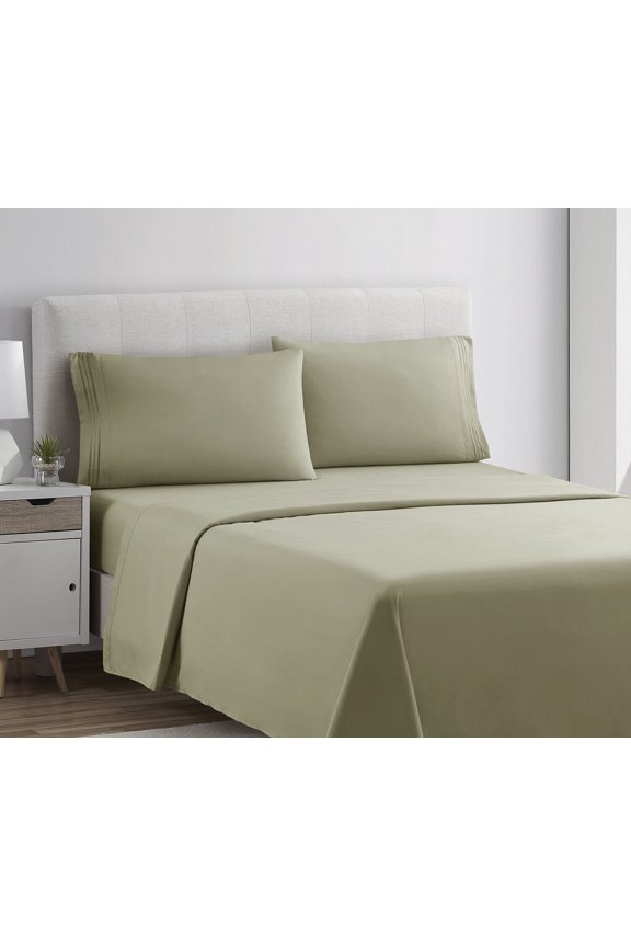 1800 Series 4 Piece Bed Sheet Set Hotel Luxury Ultra Soft Deep Pocket Bed Sheets