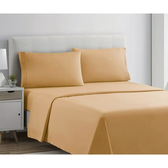 1800 Series 4 Piece Bed Sheet Set Hotel Luxury Ultra Soft Deep Pocket Bed Sheets