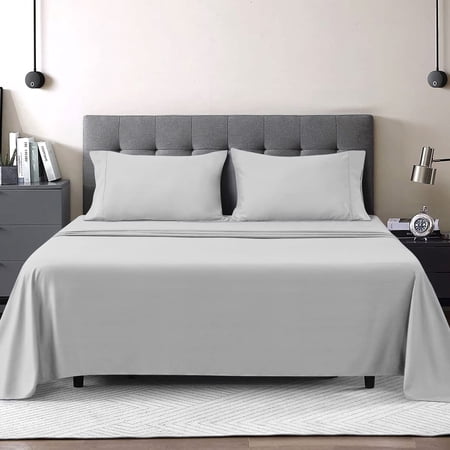 1800 Series 4 Piece Bed Sheet Set Hotel Quality Ultra Soft Deep Pocket Bed Sheet