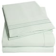 thumbnail image 1 of 1800 Series 4 Piece Deep Pocket Bedroom Bed Sheet Set Split King - Mint, 1 of 2