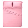 thumbnail image 1 of 1800 Series Brushed Microfiber 23 Inch Deep Deep Pocket Three Quarter Size Sheet Set - Wrinkle, Fade, - Hypoallergenic - Solid Pink, 1 of 1