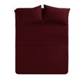 thumbnail image 1 of 1800 Series Brushed Microfiber- 29 Inch Deep Pocket Short Queen Camper RV/Trailer Sheet Set (60x75), Solid Burgundy - Wrinkle, Fade Resistant, Easy to care, 1 of 5
