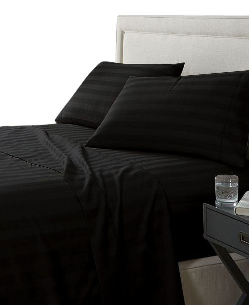 1800 Series Brushed Microfiber 4pc Attached Waterbed Sheet King Size