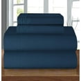 thumbnail image 1 of 1800 Series Deep Pocket 4 Piece Bedding, Luxury Soft Microfiber Twin/Twin XL Navy Blue, 1 of 5