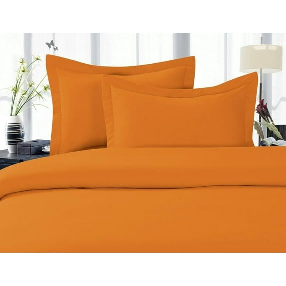 1800 Series Super Soft Wrinkle Free 2-Piece Pillowcases,King Size - Elite Orange