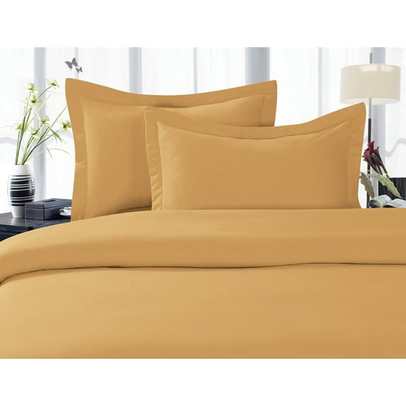 1800 Series Wrinkle 3-Piece Bed Sheet set, Deep Pocket - Twin/Twin XL Gold