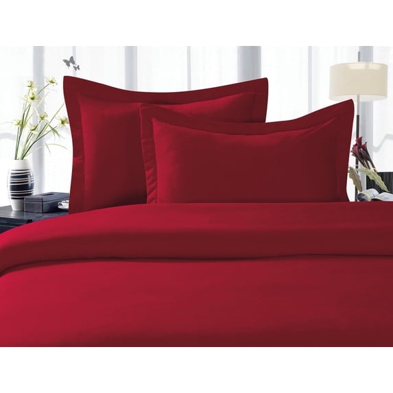 Elegant Comfort 1800 Series Microfiber Bed Sheets 6-Piece Set, Deep Pocket, King Burgundy