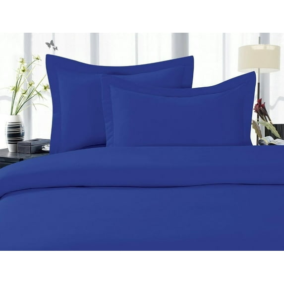 1800 Series Wrinkle 4-Piece Bed Sheet set, Deep Pocket - Queen Royal Blue