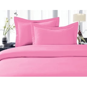 Elegant Comfort 1800 Series Split King Bed Sheet Set, Deep Pocket Cooling Sheets, Pink