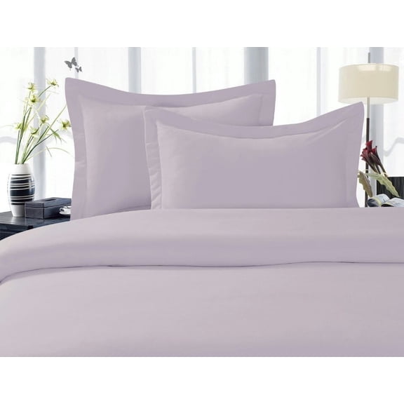 1800 Series Wrinkle 5-Piece Bed Sheet set, Deep Pocket - Split King Lilac