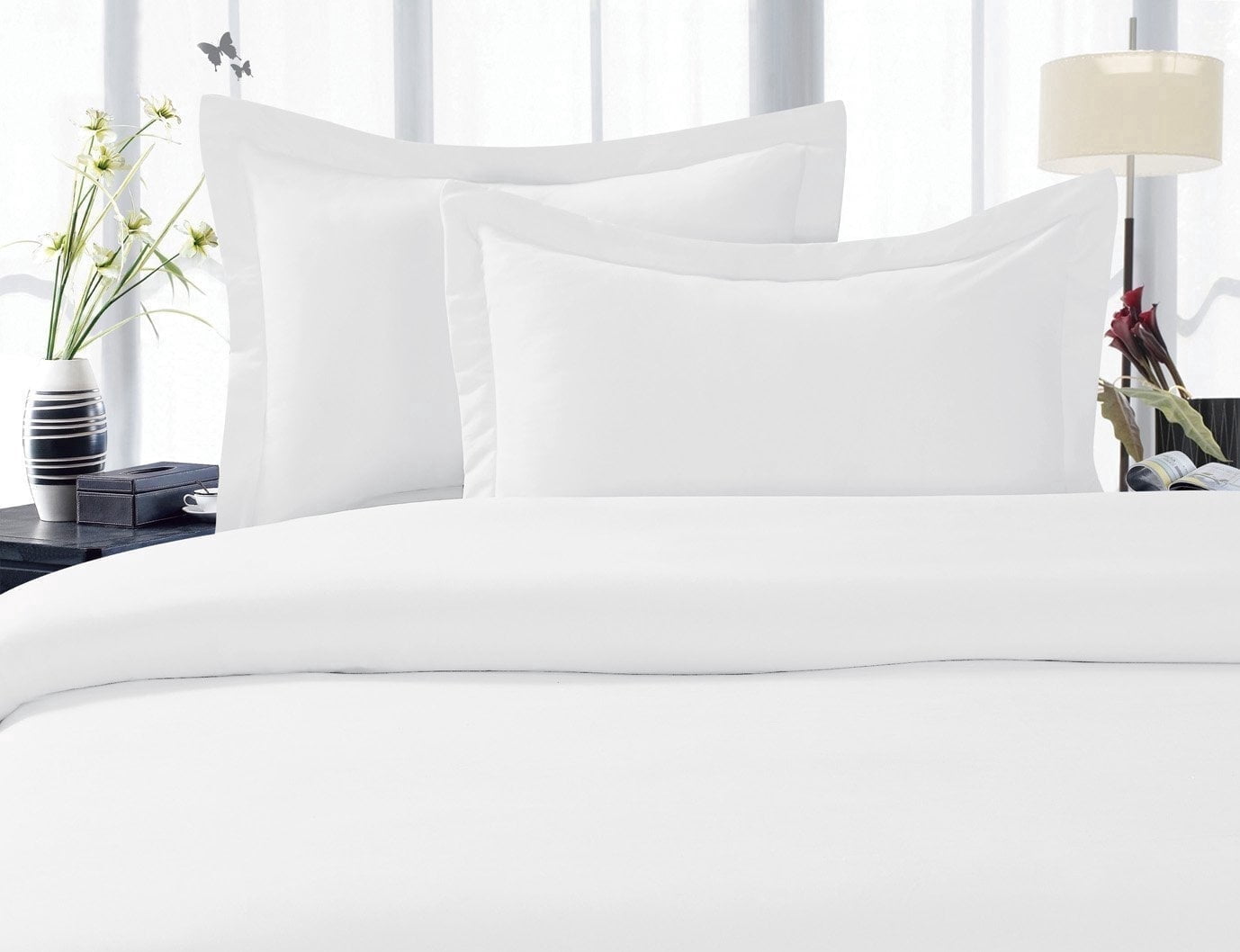 Elegant Comfort 1800 Series Split King Bed Sheet Set, Deep Pocket Cooling Sheets, Pink