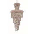 thumbnail image 1 of 1800 Spiral Collection Pendant D:16in H:36in Lt:10 Chrome Finish (Spectra Swarovski Crystals), 1 of 3