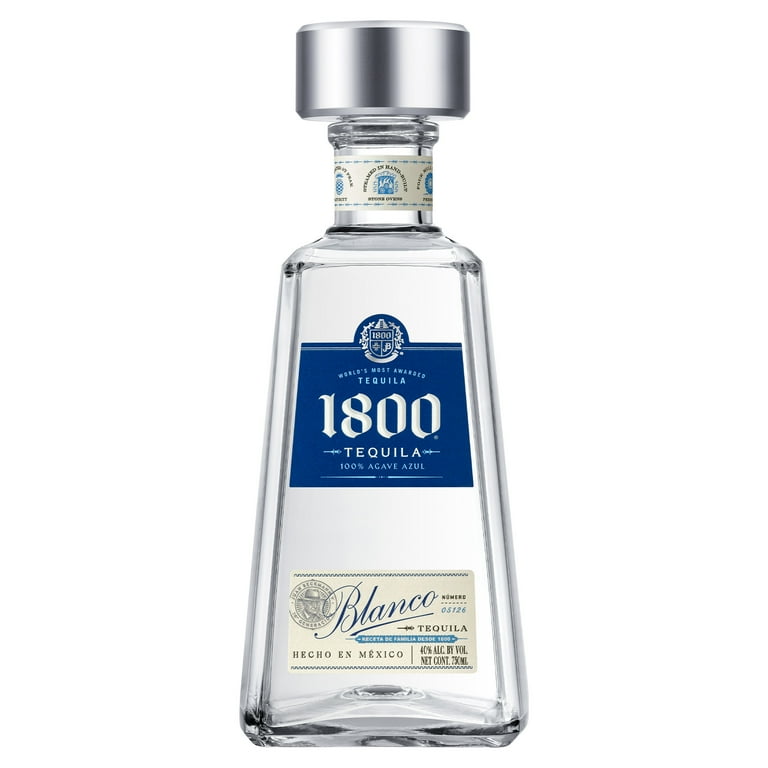 1800 Tequila Blanco, 750 ml Glass Bottle, 40% ABV - Walmart.com