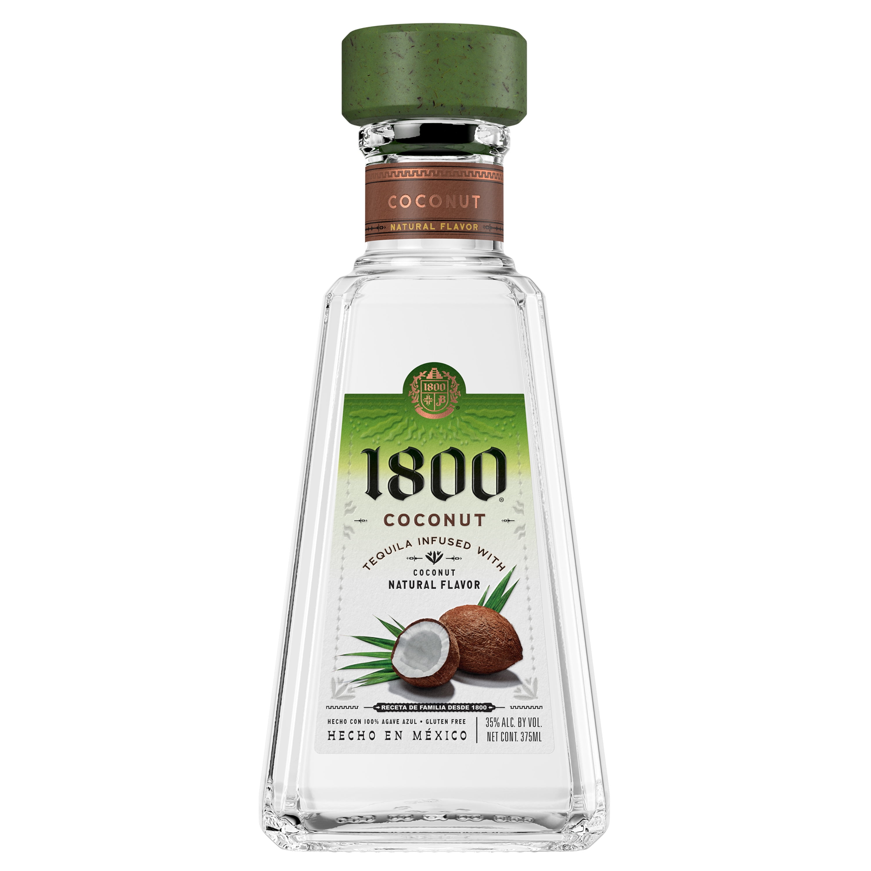 1800 Tequila Coconut 35 ABV 70 Proof 1 Count 375 Ml Glass Bottle 1800-tequila-coconut-35-abv-70-proof-1-count-375-ml-glass-bottle