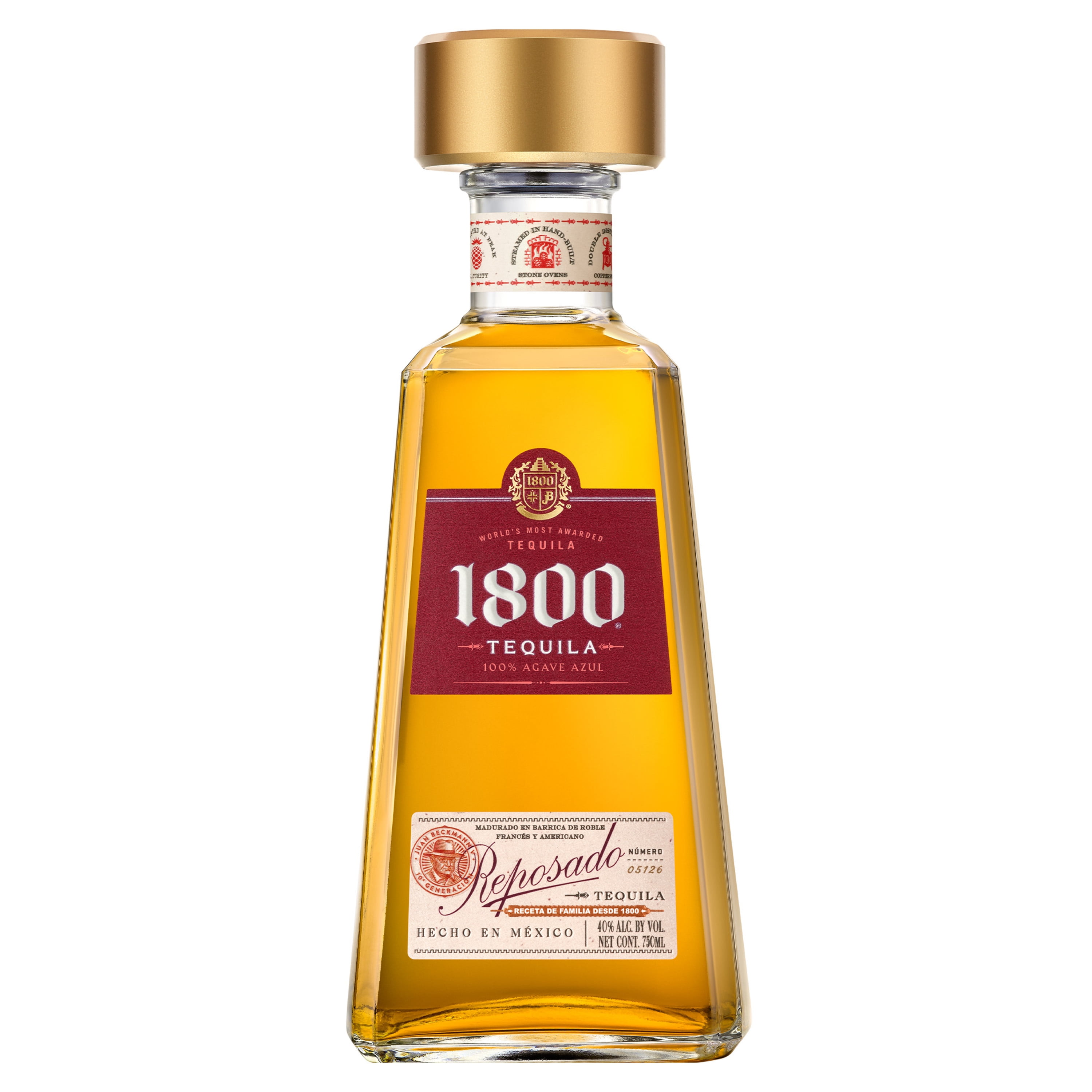 1800® Tequila Reposado, 40% ABV, 80 Proof, 1 Count, 750 ml 1800® Tequila Reposado, 40% ABV, 80 Proof, 1 Count, 750 ml