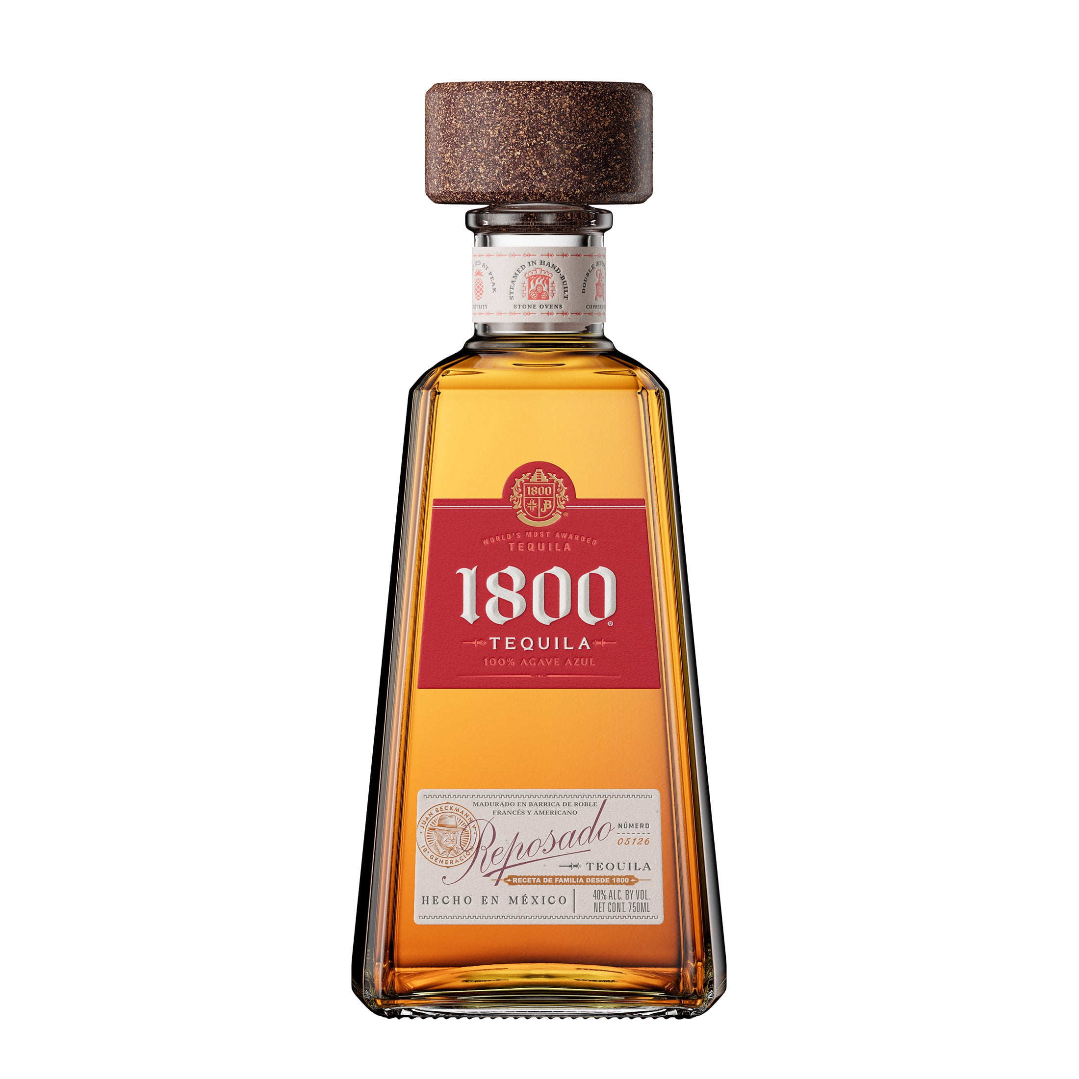 1800 Tequila Reposado, 750 ml Glass Bottle, 40% ABV - Walmart.com