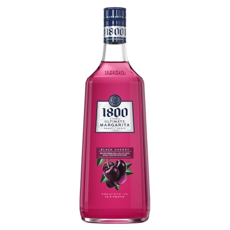 1800 The Ultimate Margarita Black Cherry Cocktail, 1.75 L Glass Bottle, 9.95% ABV
