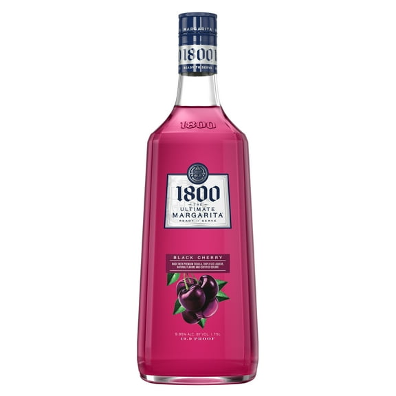 1800 The Ultimate Margarita, Black Cherry, 9.95% ABV, 1.75 L Plastic Bottle