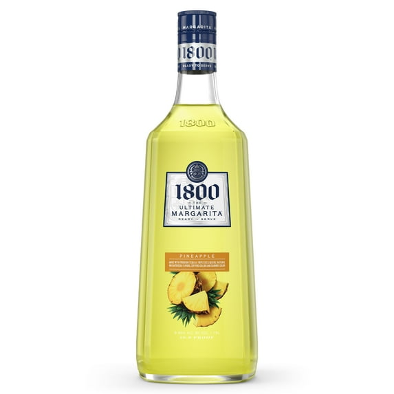 1800 The Ultimate Margarita Pineapple, 9.95% ABV, 1.75 L Plastic Bottle