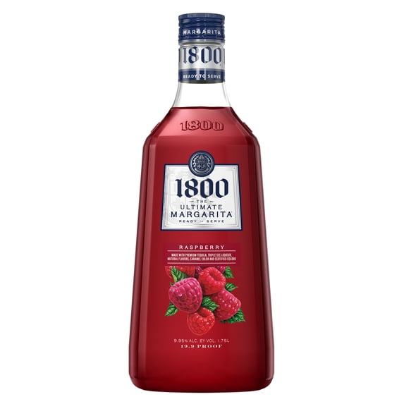 1800 The Ultimate Margarita Raspberry Cocktail, 1.75 L Plastic Bottle, 9.95% ABV