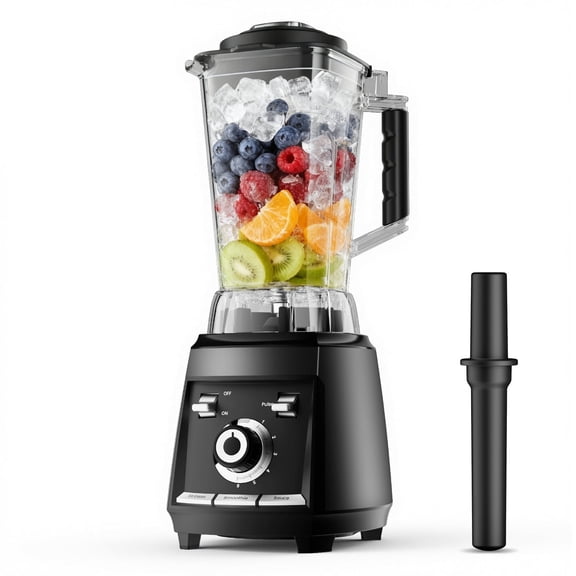 1800 WP Blender for Smoothies, 30,000 RPM Smoothie Blenders for Kitchen, Ice Crushing & Frozen Fruit Countertop Smoothie Maker with 68oz BPA-Free Pitcher, Adjustment Speed Knob, Black