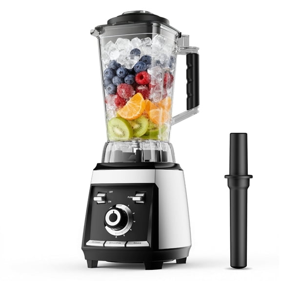 1800 WP Blender for Smoothies, 30,000 RPM Smoothie Blenders for Kitchen, Ice Crushing & Frozen Fruit Countertop Smoothie Maker with 68oz BPA-Free Pitcher, Adjustment Speed Knob, Silver