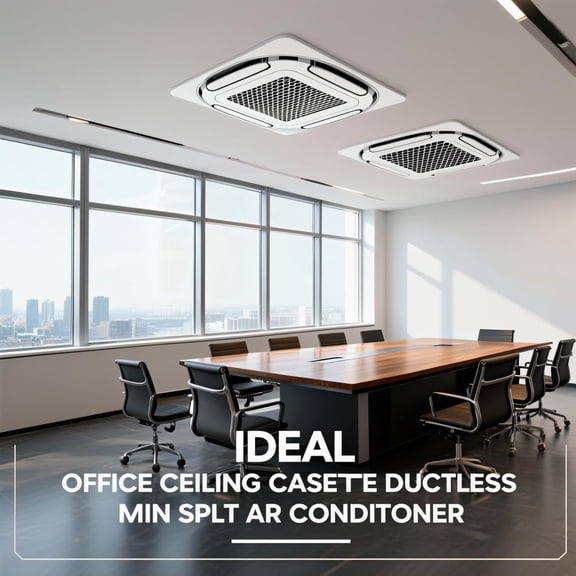 18000 BTU Ceiling Mount Mini Split Air Conditioner, Full Angle Air Circulation Unit