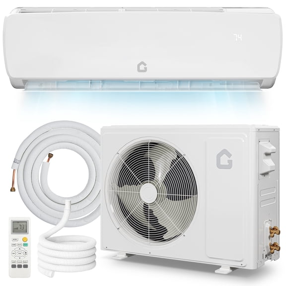 18000 BTU Mini Split Air Conditioner & Heat Pump - 19 SEER Inverter - Ultra-Quiet 42dB - 3-in-1 Cooling, Heating & Dehumidifying - Wall Mounted - Cools & Heats up to 1250 Sq.Ft - 230V