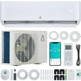 thumbnail image 1 of 18000 BTU Smart Mini Split AC/Heating System 23 SEER Split Inverter Air Conditioner, Cools Rooms up to 1250 Sq. Ft, with Pre-Charged Heat Pump & Installation Kit, 208/230V, 1 of 5