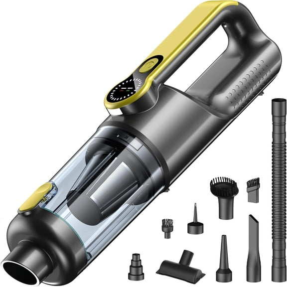 18000Pa Cordless Handheld Vacuum Cleaner - 35-Min Runtime, LED Light & LCD Screen, 2-in-1 Blower Function - Lightweight 1.1lb Portable Vacuum for , & Interior ()
