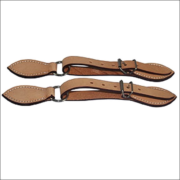 Hilason Russet Leather Spur Strap 5/8In Skirt