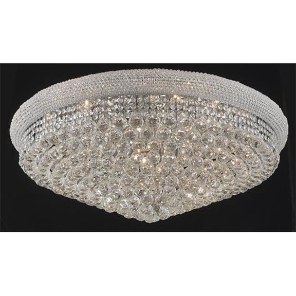 1800F36C-RC 36 D x 14 in. Primo Collection Flush Mount - Royal Cut, Chrome