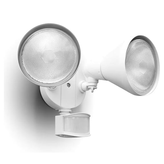 1800LM LED Motion Sensor Dual-Head Security Light,3000K (2 Bulbs Included) 03053