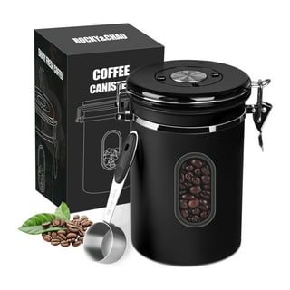 ShanSon Coffee Canister Airtight Coffee Container Stainless Steel Coffee  Bean Storage Container with CO2 Release Valve and Scoop Coffee Canister for  Beans,Grounds,Sugar,Flour,Tea,Cereal,16OZ,Red - Yahoo Shopping
