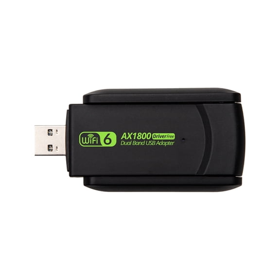 1800Mbps WiFi 6 USB Adapter 802.11AX 2.4G/5GHz USB3.0 Wireless Wi-Fi Ethernet Dongle Network Receiver Card Free Driver