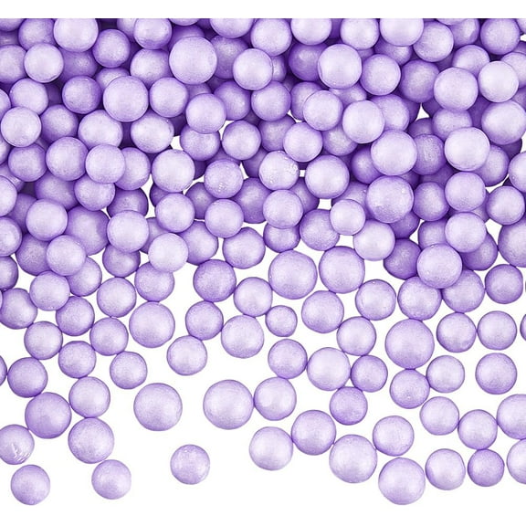1800Pcs Mini Foam Balls Purple Filler Beads Bulk Microfoam Polystyrene Round Weight Stuffed Fillers Decorations Ball Bead Stuffing for Arts DIY Crafts Pillow Party Decor Filling Accessories