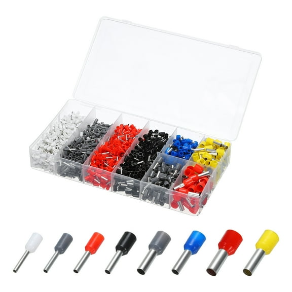 1800Pcs Wire End Ferrules Butt for Electrical Wire Connectors Home Repair Ferrule Crimping Tool Kit