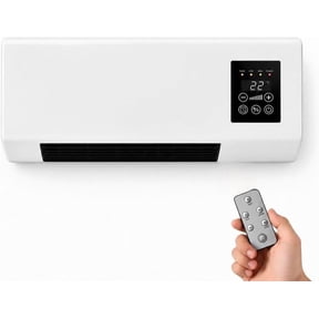 2-in-1 Wall Mounted Ductless Mini Fan, Smart Mini Split AC With Heating And Fan, Quiet Ductless Inverter System For Living Room With Remote & Timer(Q)
