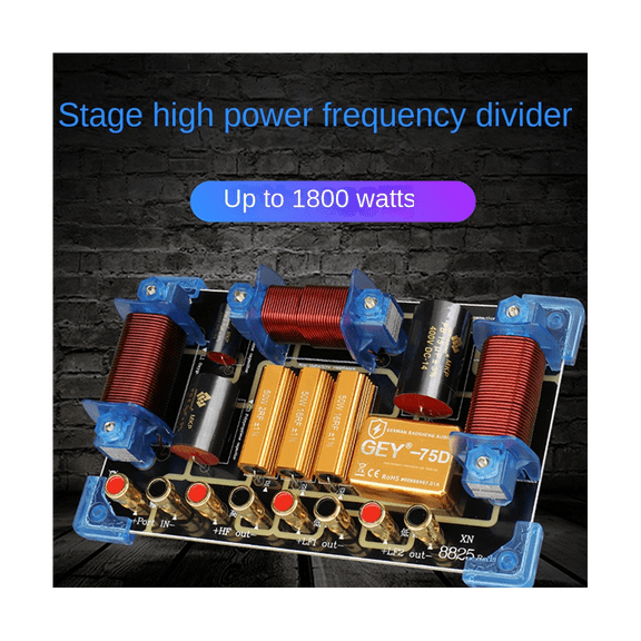 1800W Audio Frequency Divider Two Way Speaker Crossover 12 15 Inch Stage Performance High Power Frequency Divider