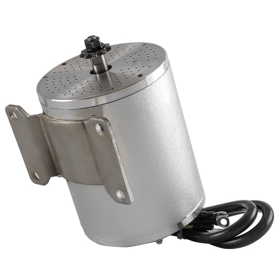1800W Brushless DC Motor, 48V 4500rpm High Performance Motor with Base, for Scooter EK2 Go Karts Karting ATV Quad 4 Wheelers E-Bike Pit Dirt Bike Motorcycle, Silver