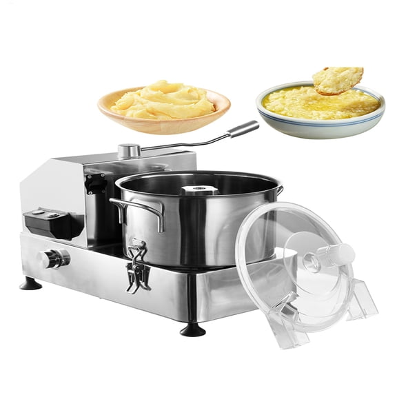 1800W Electric Vegetable Slicer, Commercial Grade 110V Automatic Chopper with 3.7 Quart Capacity, Stainless Steel Multifunction Cutter for High Volume Food Prep