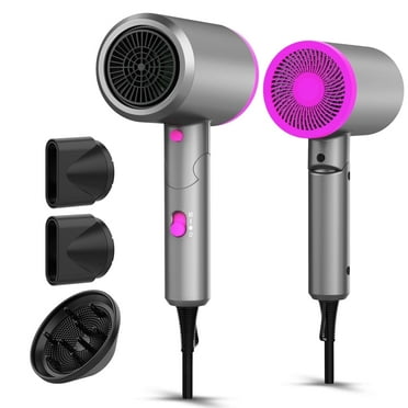 1800W Hair Dryer, Fast Hair Blower with Diffuser & Nozzles, Negative Ionic Blow Dryer for Women with Constant Temperature, Hair Dryer with Ceramic Technology Fasting Drying