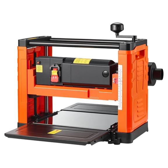 1800W Heavy-Duty Benchtop Planer, Dual Rollers, for Hardwood & Softwood Processing