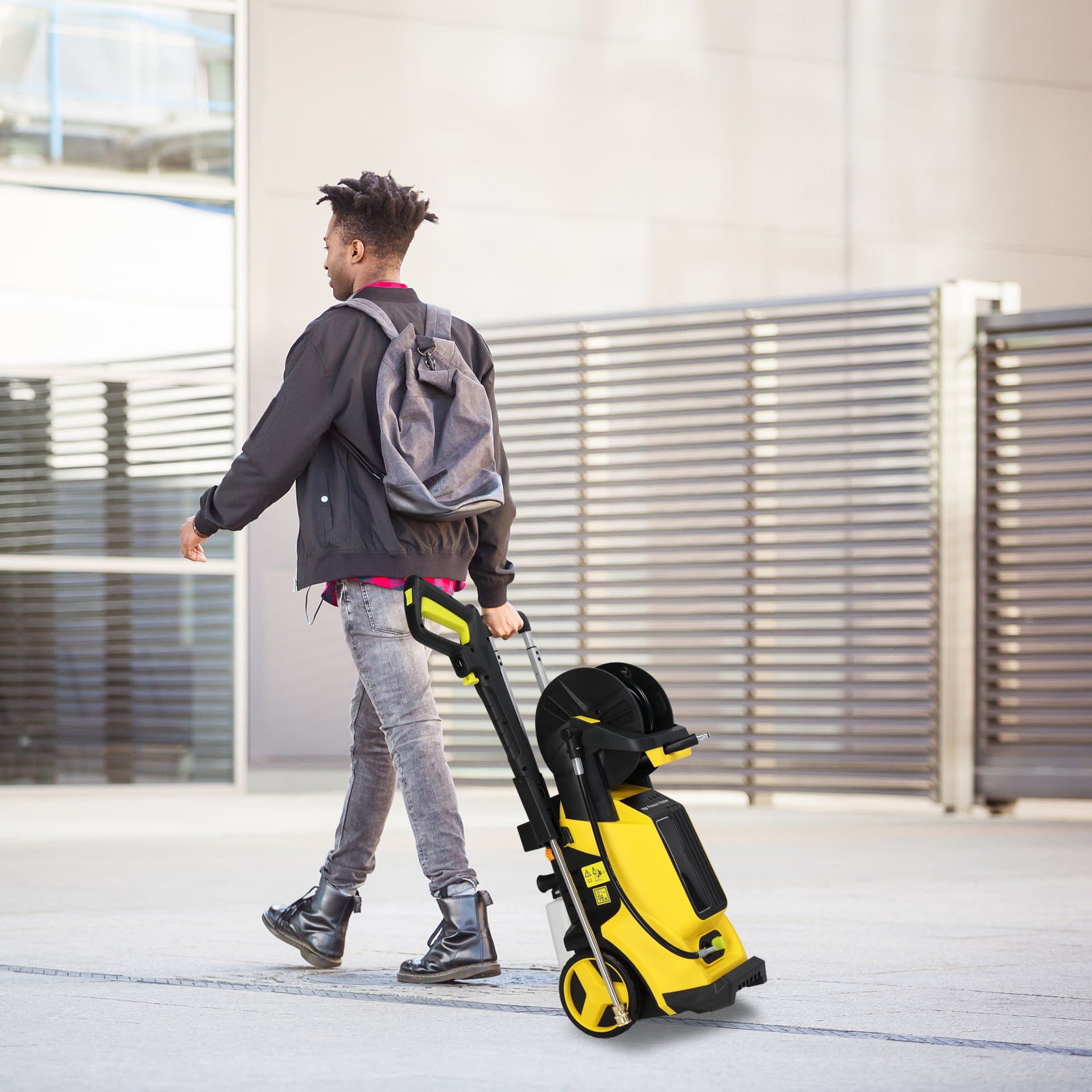 1800W High Pressure Washer, 110V 3800PSI, Lightweight \u0026 Portable, Ideal for Home Cleaning