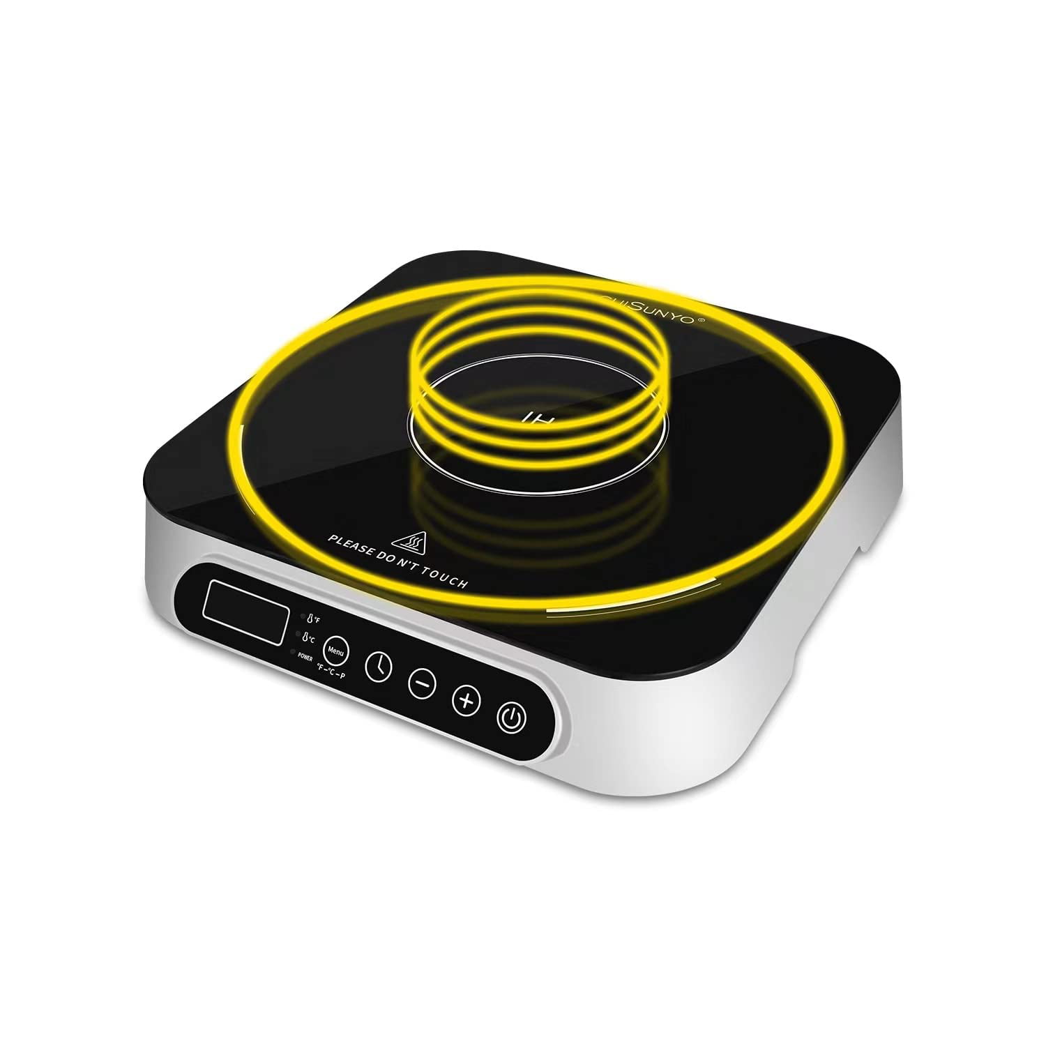 CUISUNYO Dual Induction Cooktop - Countertop Burners, 1800W Power Sharing Electric  Portable Stove with Temperature and Power
