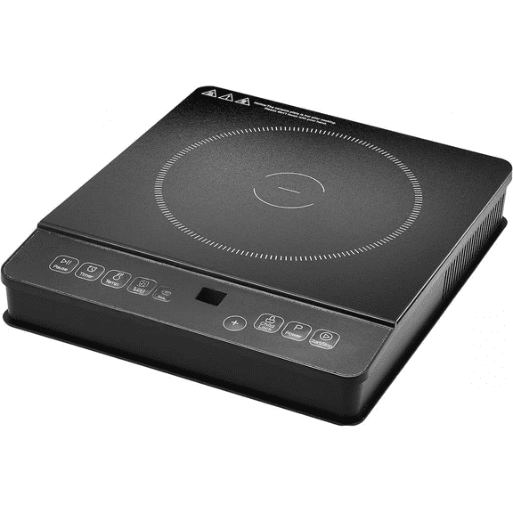 1800W Portable Electric Induction Cooktop with Child Lock, Overheat Protection, Timer, 8 Power Settings, and Temperature Control up to 440 F Bestseling